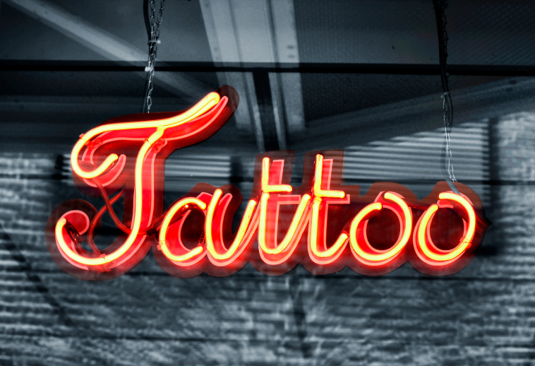 tattoo neon sign